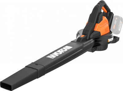 Правосмукалка за лисја Worx WG583E.9, 2 во 1 вшмукувач и дувач, без батерија, портокалова