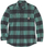 Këmishë flanel Carhartt Plaid, për meshkuj, S, jeshile e errët me gri