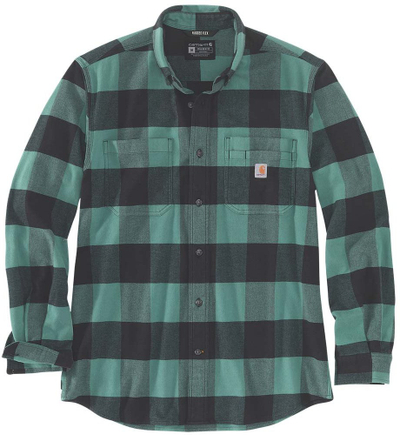 Këmishë flanel Carhartt Plaid, për meshkuj, S, jeshile e errët me gri