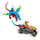Set ndërtimi Lego Ninjago Ninja Dragon Temple 71759, 161 copa, për kalamaj 4+, shumëngjyrësh
