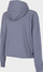 Bluzë sportive 4F Warm Top, me kapuç, për gra, gri