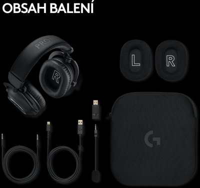 Logitech G PRO X 2 Безжични Гејминг Слушалки, Black