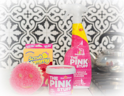 Pastrues WC The Pink Stuff Miracle Foaming Toilet Cleaner, 3x100g, aromë rabarbari, rozë