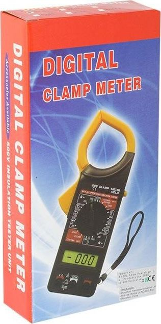 Multimetër klema DT266, dixhital, me ekran LCD, portokalli me të zezë