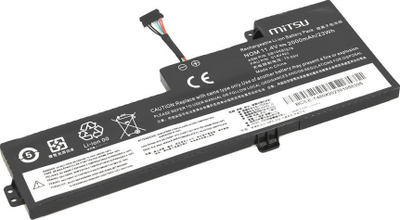 Bateri laptopi Mitsu për Lenovo ThinkPad T480, 11.4V, 2000mAh, e zezë