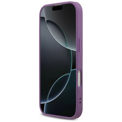 Kapak telefoni Guess Fixed Glitter Big 4G GUHCP17SHG4SGL, për iPhone 17, me shkëlqim, lejla