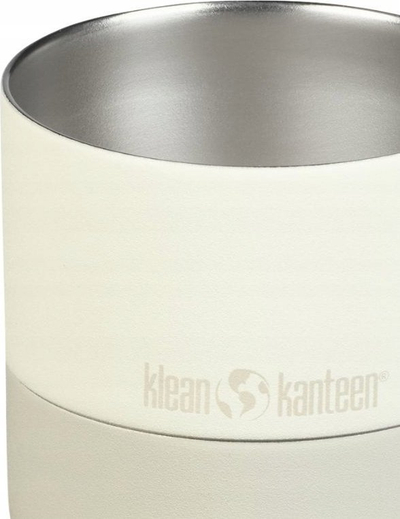 Gotë termale Klean Kanteen Rise Lowball 10oz, çelik inoks, kapak Flip Lid, e bardhë Tofu