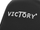 Karrige gaming Beliani VICTORY, lëkurë sintetike, mbështetëse për këmbët, e zezë me gri të errët