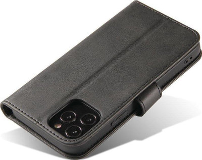 Këllëf telefoni Hurtel Magnet Case Huawei Nova 8, tip libër, me stand, i zi