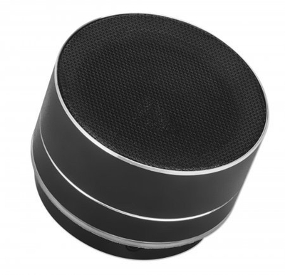 Altoparlant Bluetooth Metallic, portativ, me drita LED, gri metalik