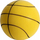 Top basketbolli MASTER Soft, 18 cm, i verdhë