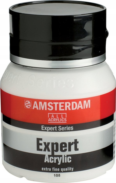 Bojë akrilike Amsterdam Expert 105, 400ml, Titanium White, e bardhë