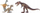 Set lodrash Collecta Prehistory Dinosaur Playset, 3 figura, plastik, shumëngjyrësh