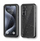 Kuti mbrojtëse telefoni për Samsung Galaxy A55 5G, IP68, 360°, me rrip, e zezë