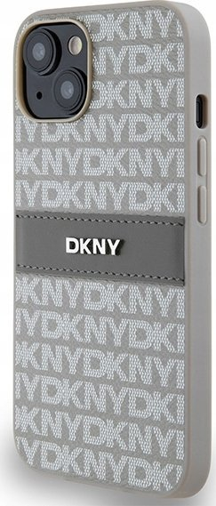 Mbulesë telefoni DKNY DKHCP14SPRTHSLE, iPhone 14 15 13 6.1", hardcase lëkurë, bezhë