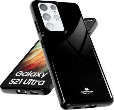 Kapak telefoni Mercury Jelly Case për Samsung Galaxy A53 5G A536, TPU, me shkëlqim, i zi