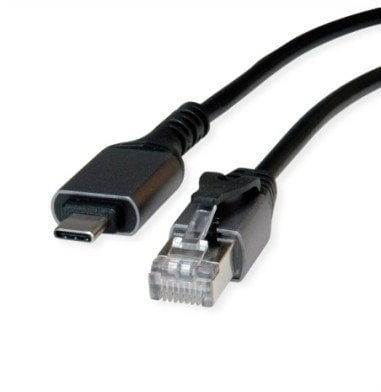 Мрежен адаптер VALUE USB C во Gigabit Ethernet, USB 3.2 Gen 2, 1 m, црн