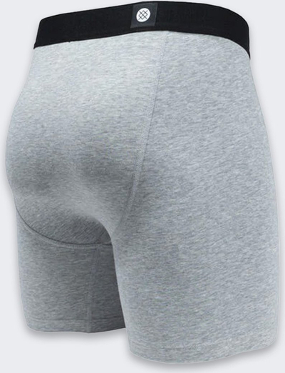 Boksera Stance Standard 6", gjatësi e mesme, gri Heather