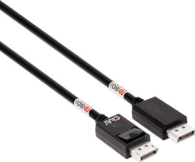 Kабел DisplayPort Club 3D CAC-xxx, 1.6m, DP 2.1 Bi-Directional, црн
