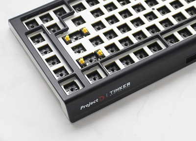 Tastierë lojërash Ducky Tinker 75, RGB, Cherry MX Brown, e zezë