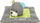Lodër për mace Trixie Junior Snuggler Ariu, me catnip, 13 cm, gri me jeshile