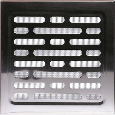 Kapak ventilimi Awenta MN1N, 14x14 cm, metal, argjendt