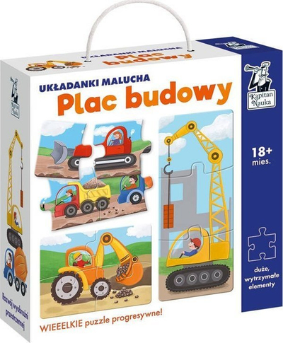 Puzël për kalamaj Kapitan Nauka Plac Budowy, 3 4 6 copa, 18+ muajsh, shumëngjyrëshe