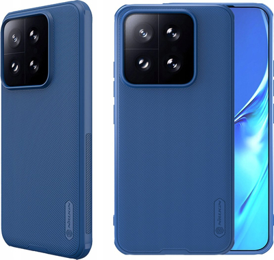 Mbulesë mbrojtëse Nillkin Super Frosted Pro për Xiaomi 14T, TPU plastike, kapak i pasmë, blu