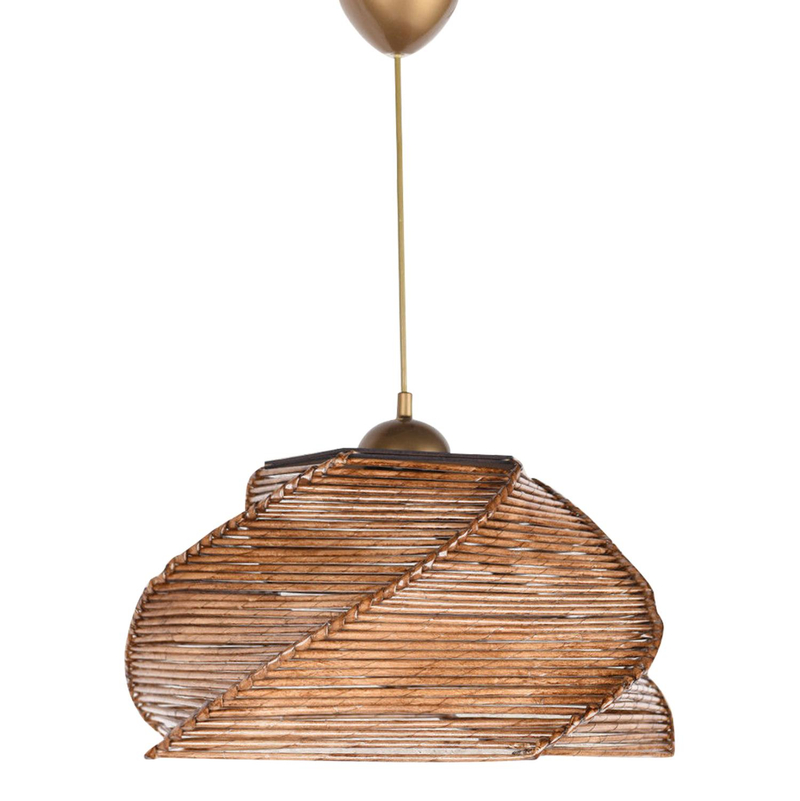 Llambë tavani dru+bamboo Ø36×65 cm (HM7367.02)