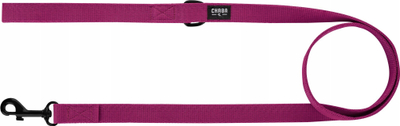 Leash për qen CHABA, 1.3m, tekstil i fortë, burgundy