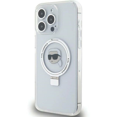 Kapak telefoni Karl Lagerfeld KLHMP15XHMRSKHH, për iPhone 15 Pro Max, MagSafe, i bardhë