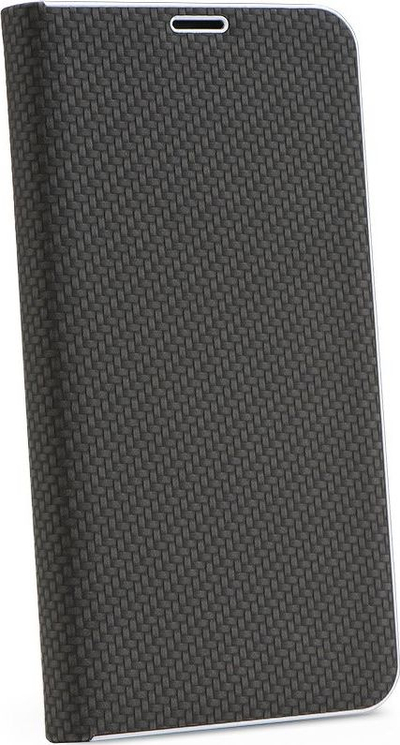Këllëf libri Vennus Carbon për Samsung Galaxy A20e, me magnet, ngjyrë e zezë