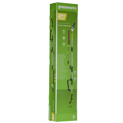 Sharrë zinxhir me bateri Greenworks G24PSH, 24V, shufër 20 cm, jeshile