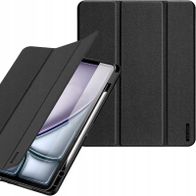 Këllëf tablet DUX DUCIS Domo Series për iPad Air 13 M2, funksion sleep wake, mbajtës stylus, i zi
