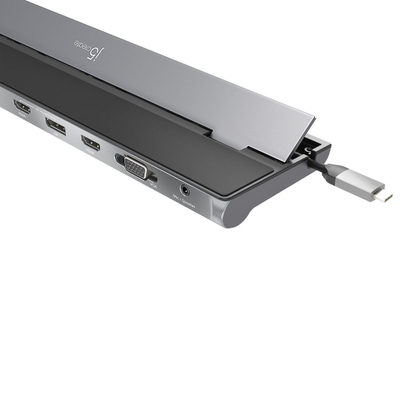 Stacion dokimi j5create JCD543P, USB-C, 100W PD, gri