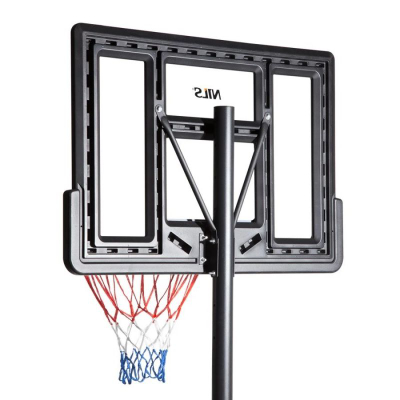 Kosh basketbolli Nils Extreme ZDK321, lartësia i rregullueshëm 150 305 cm, diametri i unazës 45 cm, i zi