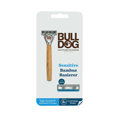 Brisk rroje Bulldog Bamboo Sensitive, + 2 koka zëvendësuese