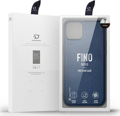 Kapak telefoni Dux Ducis Fino për iPhone 14 Plus, najlon, rezistent ndaj goditjeve, blu