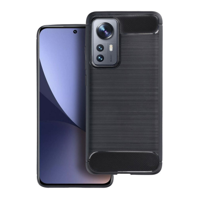 Kapak telefoni Oppo A52 Carbon, silikon i butë, anti-goditje, i zi