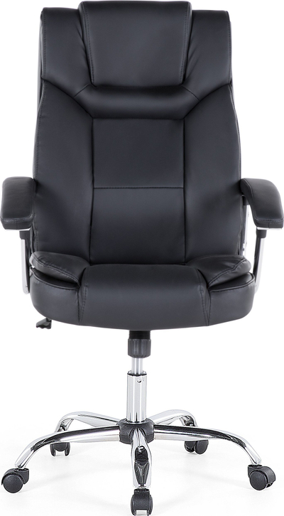 Karrige zyre ADVANCE Swivel, lëkurë sintetike, rrotulluese, e zezë