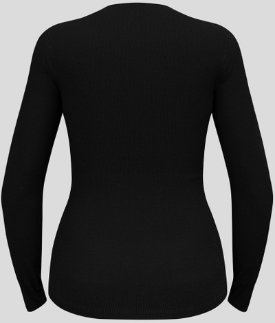 Термо блуза Odlo Active Warm Eco BI Top Crew Neck, со долги ракави, за жени, црна, M