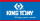 Banner King Tony, logo e firmës, blu
