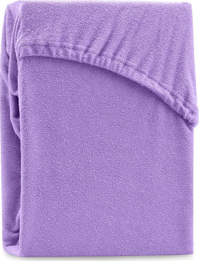 Чаршаф со гума AmeliaHome Ruby, фротир памук, 200 x 160-180 cm, виолетов