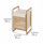 Kosh rrobash WENKO Acina, 40L, 40x35x60 cm, dru akacie