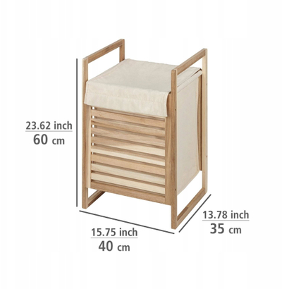 Kosh rrobash WENKO Acina, 40L, 40x35x60 cm, dru akacie