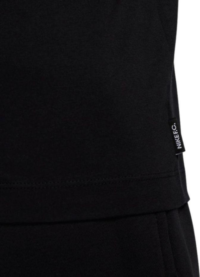 Bluzë Nike FC Tee Seasonal Block, pambuk, për burra, e zezë