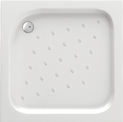 Tabak dushi Deante Corner, 90x90 cm, i bardhë