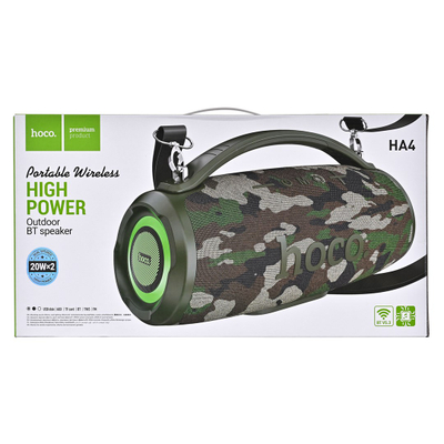 Boks portativ Hoco Gonik HA4, Bluetooth 5.3, 4500mAh, kamuflazh