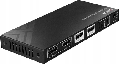 Matriks HDMI Lindy 2x2, 8K60, HDR, e zezë
