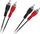 Kabllo audio RCA x2 në RCA x2 KPO2610, 1.8m, i zi